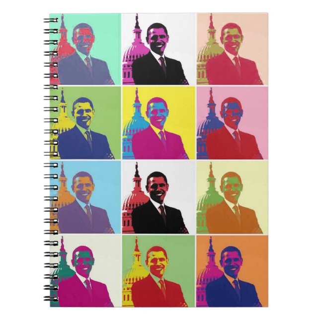 President Obama Pop Art Notebook (Front)