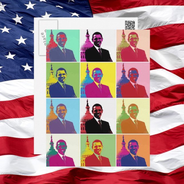 President Obama Pop Art Postcard (Creator Uploaded)