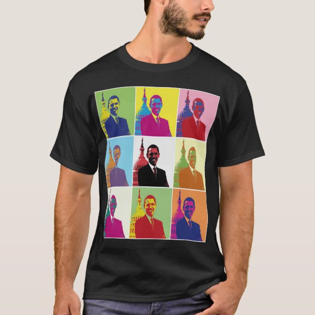 President Obama Pop Art T-Shirt (Front)