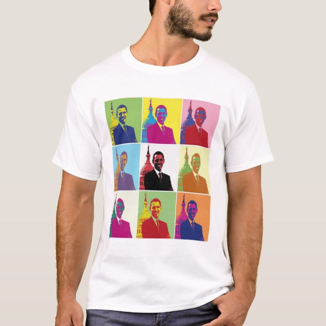 President Obama Pop Art T-Shirt (Front)