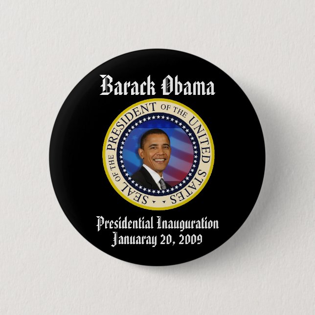 President Obama Presidential Inauguration 6 Cm Round Badge (Front)
