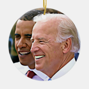 President Obama & Vice President Biden Ceramic Tree Decoration