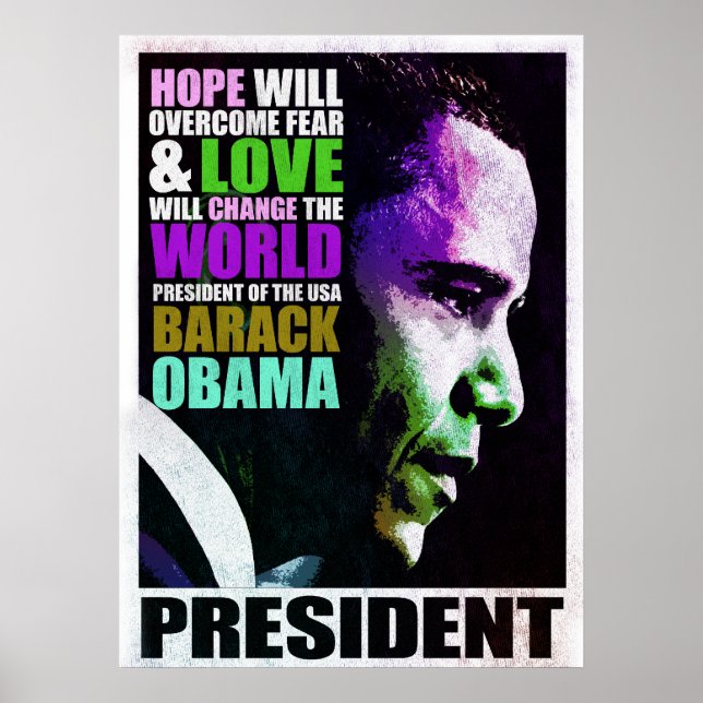 President Obama VIntage Poster (Front)