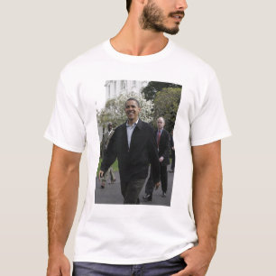 President Obama walks to the basketball courst T-Shirt