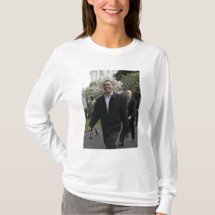 President Obama walks to the basketball courst T-Shirt