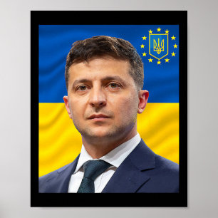 President Of Ukraine Volodymyr Zelensky - Stand Wi Poster