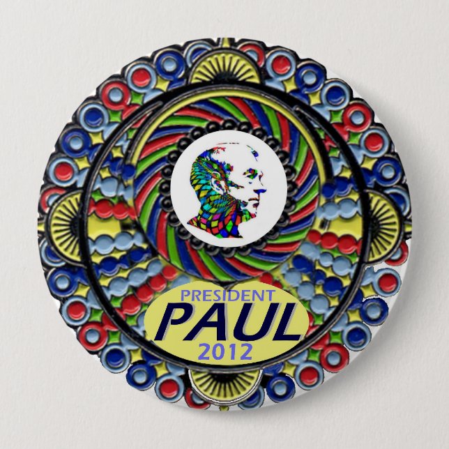 President Paul in 2012 10 Cm Round Badge (Front)
