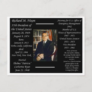 President Richard Nixon Postcard