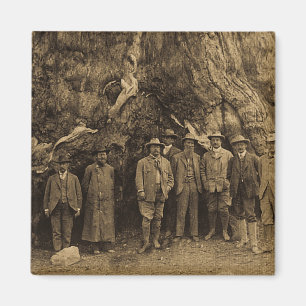 President Roosevelt and John Muir 1903 (Sepia) Magnet