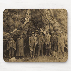 President Roosevelt and John Muir Beneath (Sepia) Mouse Mat