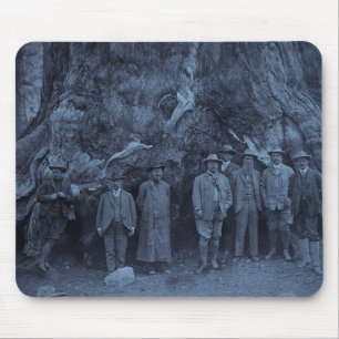 President Roosevelt and John Muir  --  (Cyan) Mouse Mat