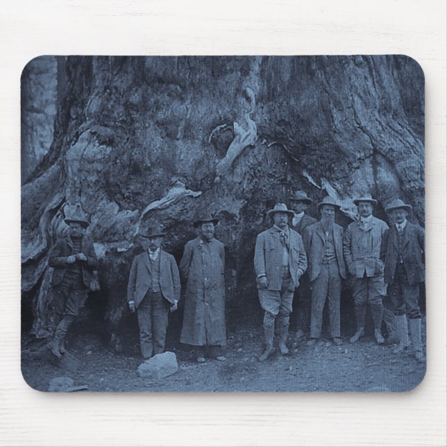 President Roosevelt and John Muir  --  (Cyan) Mouse Mat (Front)