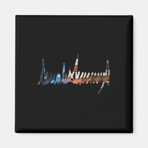 President Signature Grunge Usa Flag 4th Of July 17 Magnet