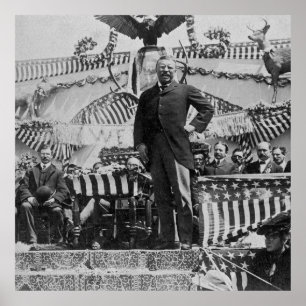 President Teddy Roosevelt in Wyoming 1903 Poster