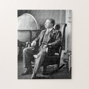 President Teddy Roosevelt Vintage White House Jigsaw Puzzle