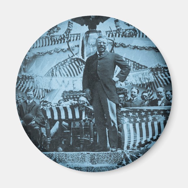 President Theodore Roosevelt Speaking in Wyoming Magnet (Front)