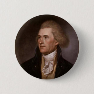 President Thomas Jefferson 6 Cm Round Badge