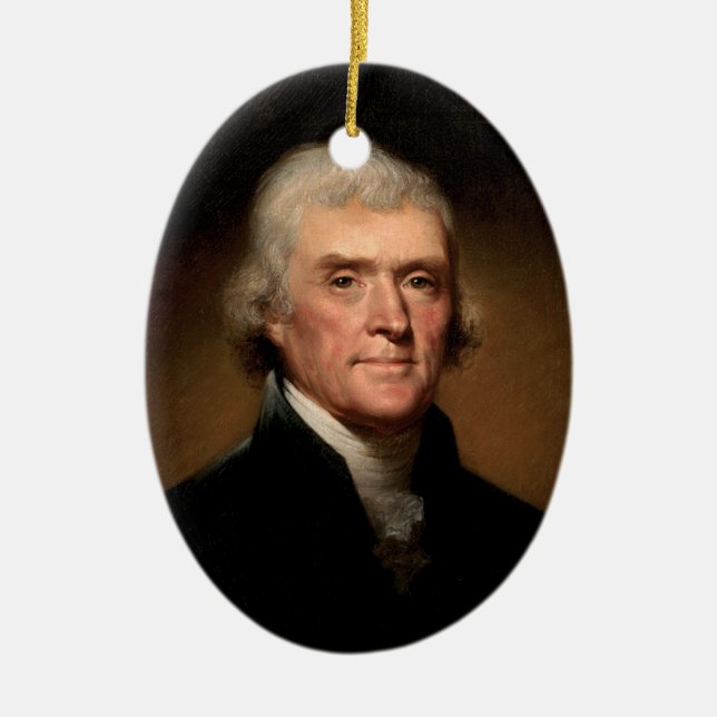 President Thomas Jefferson Ornament (Front)