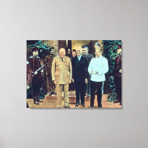 President Truman and Joseph Stalin Canvas Print