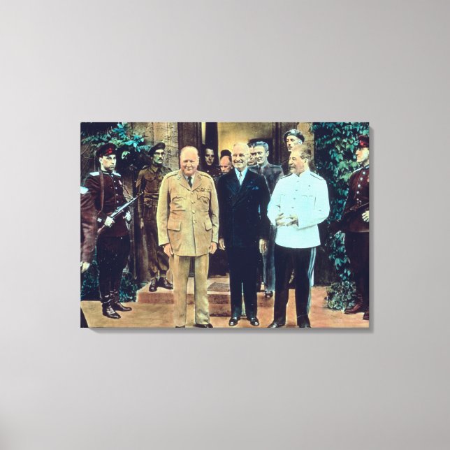 President Truman and Joseph Stalin Canvas Print (Front)