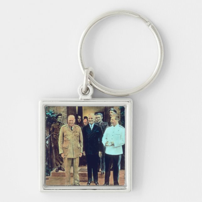 President Truman and Joseph Stalin Key Ring (Front)
