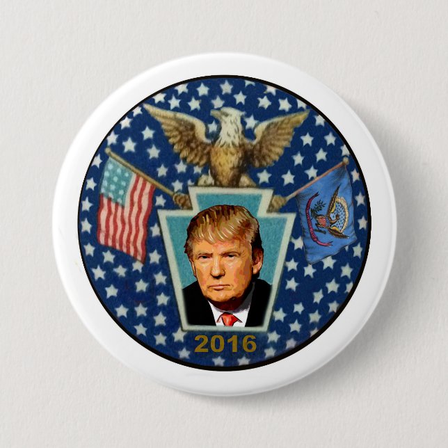 President Trump 2016 7.5 Cm Round Badge (Front)