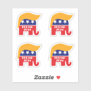 President Trump 2024 GOP Republican Elephant Hair
