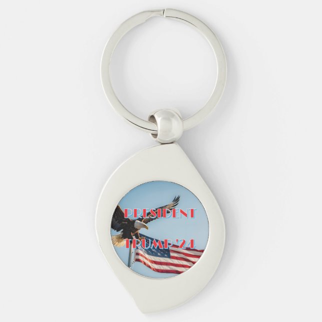 PRESIDENT TRUMP 2024 KEY RING (Front)