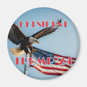 PRESIDENT TRUMP 2024 MAGNET