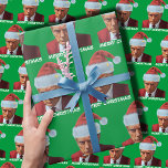 President Trump 2024 Mug shot Merry Christmas Wrapping Paper<br><div class="desc">President Trump 2024 Mug shot Merry Christmas</div>