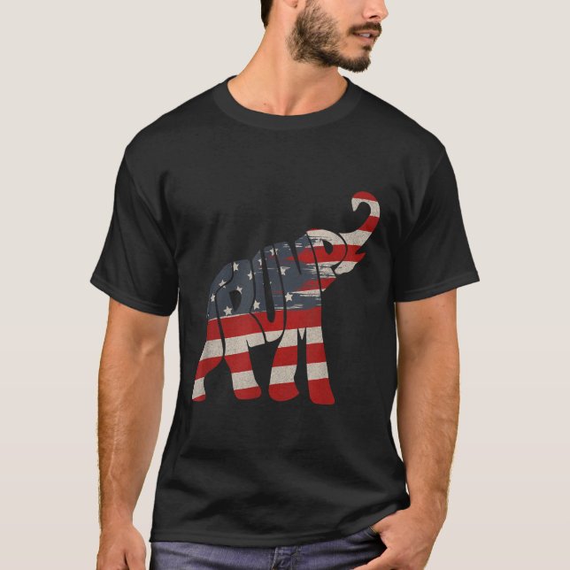 President Trump 2024 Republican Elephant Trump T-Shirt (Front)