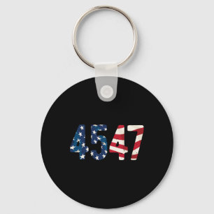 President Trump 2024 Vintage 45 47 Usa Distressed Key Ring