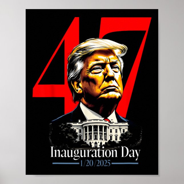 President Trump 2025 Inauguration Day  Poster (Front)