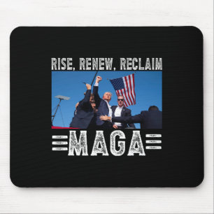 President Trump 45 47 Mega Rise Renew Reclaim  Mouse Mat