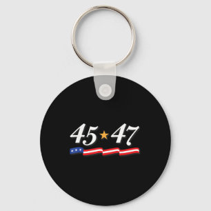 President Trump 45 47 Numbers As 45th And 47th Key Ring