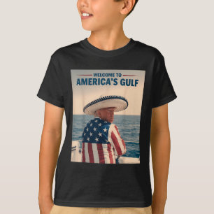 President Trump Americas Gulf Mexico Sombrero Amer T-Shirt