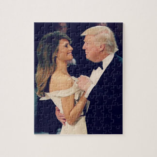 President Trump and Melaina Dancing Jigsaw Puzzle