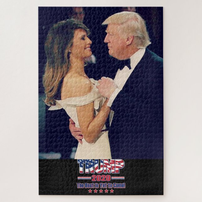 President Trump and Melanai dancing Jigsaw Puzzle (Vertical)