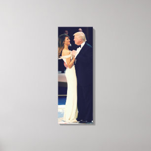 President Trump and Melania Dancing Canvas Print