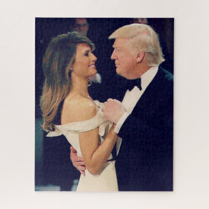 President Trump and Melania Dancing Jigsaw Puzzle
