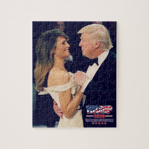 President Trump and Melania Dancing Jigsaw Puzzle