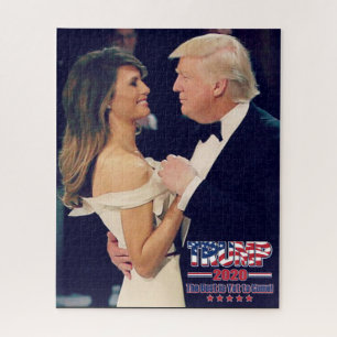 President Trump and Melania Dancing Jigsaw Puzzle