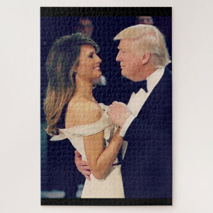 President Trump and Melania Dancing Jigsaw Puzzle