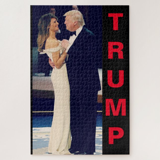 President Trump and Melania Dancing Jigsaw Puzzle (Vertical)