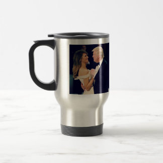 President Trump and Melania Dancing Travel Mug