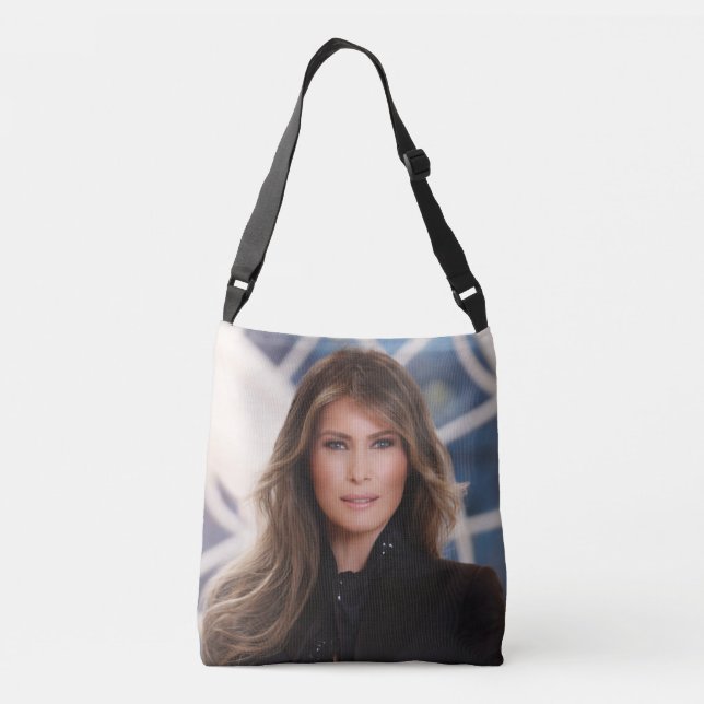 PRESIDENT TRUMP AND WIFE MELANIA CROSSBODY BAG (Back)