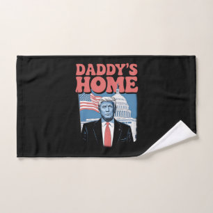 President Trump Daddy's Home Take America Back Hand Towel