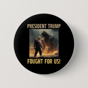 President Trump Fought For Us Women’s Sports 2025  6 Cm Round Badge