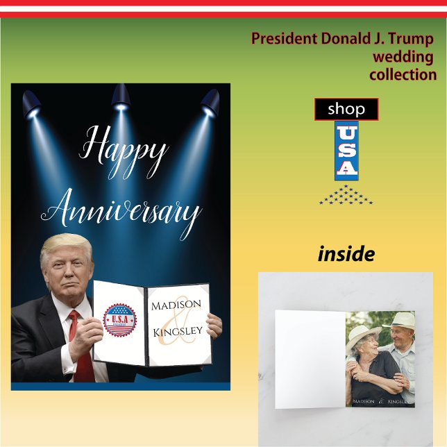 President Trump Great Fab Anniversary Thank You Card (Creator Uploaded)