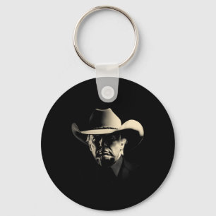 President Trump Head Cowboy Usa 2024 Vote Key Ring